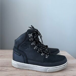 Harley-Davidson Men's Bateman Dx 6.5 high top lace up black Sneakers